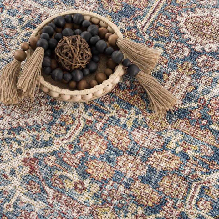 Distressed Moroccan Machine Washable Accent Runner 2'4